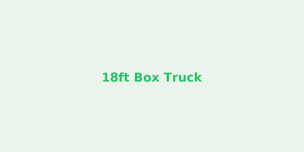 18ft Box Truck